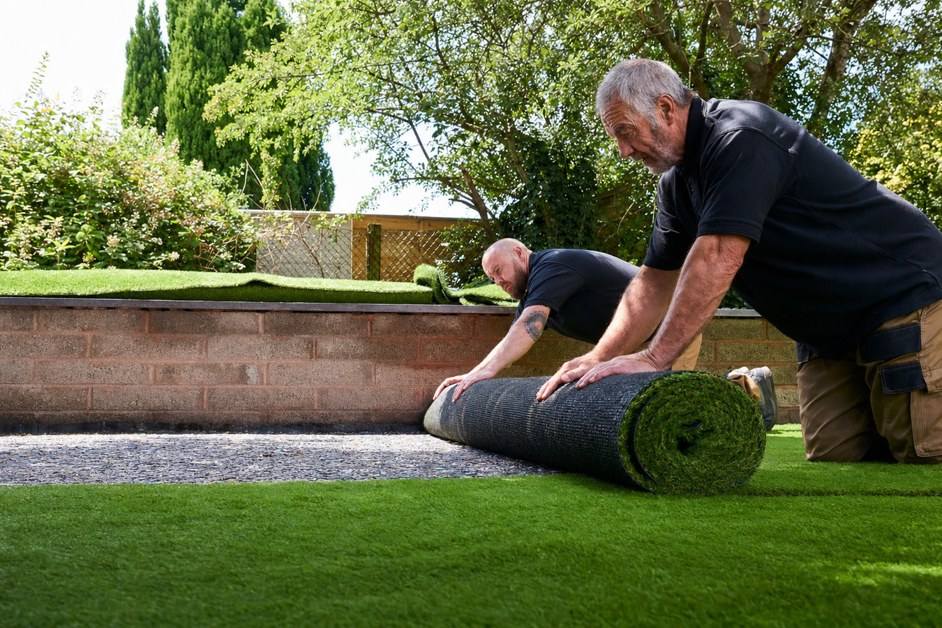 Artificial turf installation